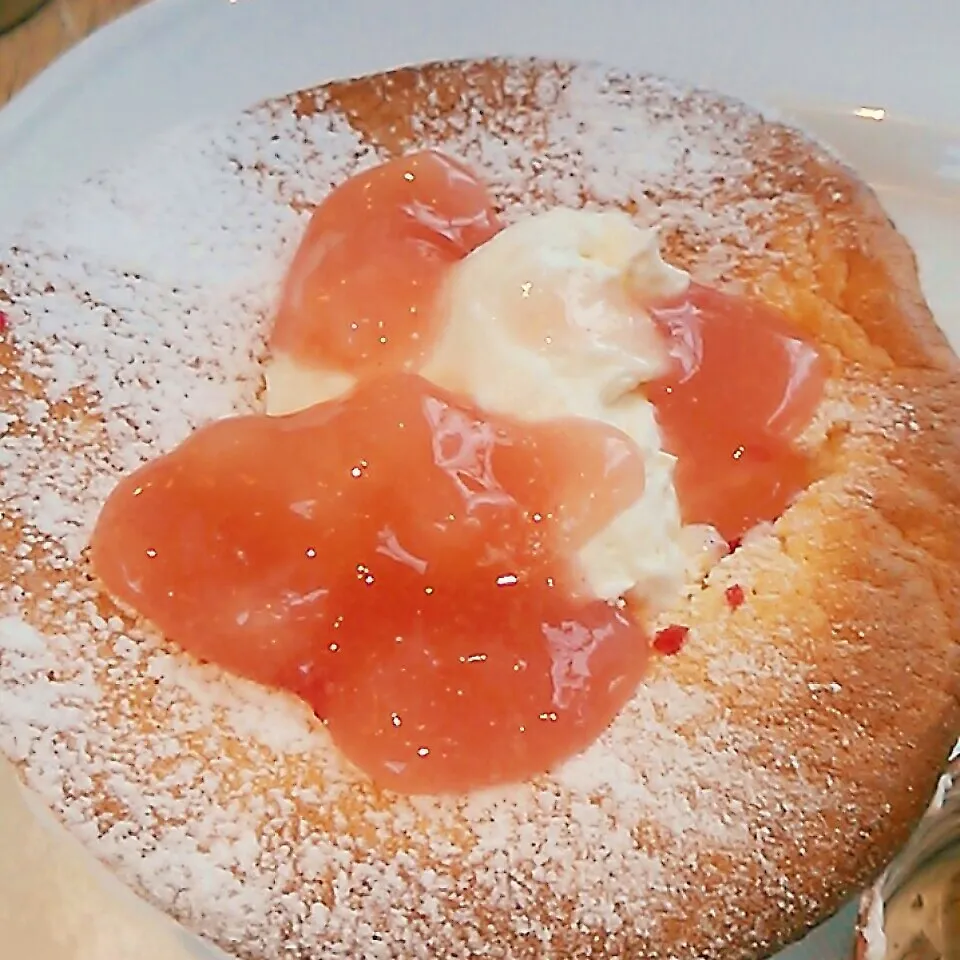 afternoonteaで白桃とグランベリーのスフレ|@きなこさん