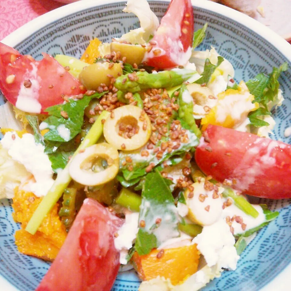 具だくさんバターナッツカボチャのサラダ|@きなこさん