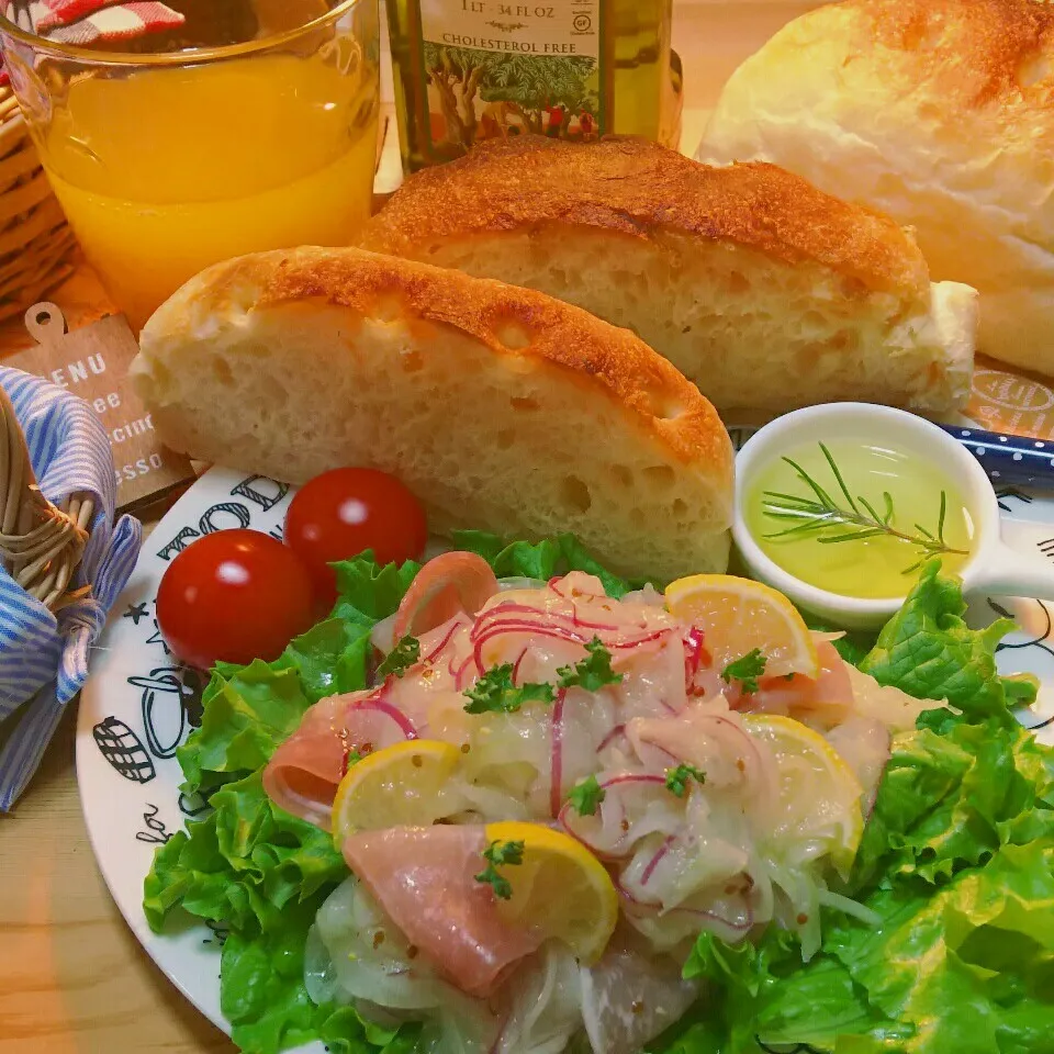 玉ねぎたっぷりのマリネ～生ハム添え～|モゥモゥパラダイスさん