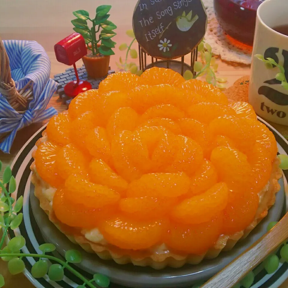 Snapdishの料理写真:みかんタルト🍊|モゥモゥパラダイスさん