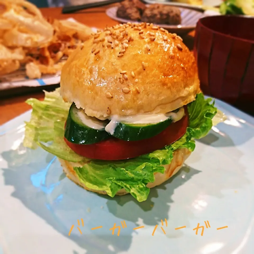 初！リクエストハンバーガー|こはくさん