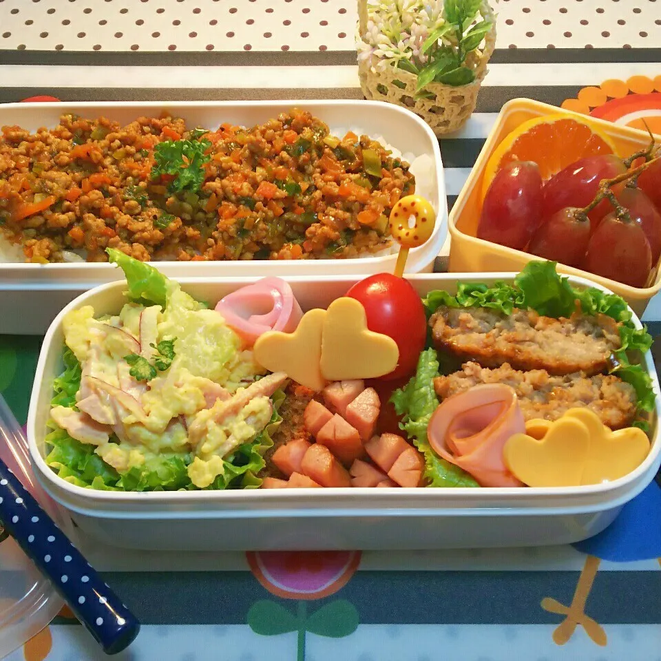 Snapdishの料理写真:息子くんのお弁当🌼🍱|モゥモゥパラダイスさん