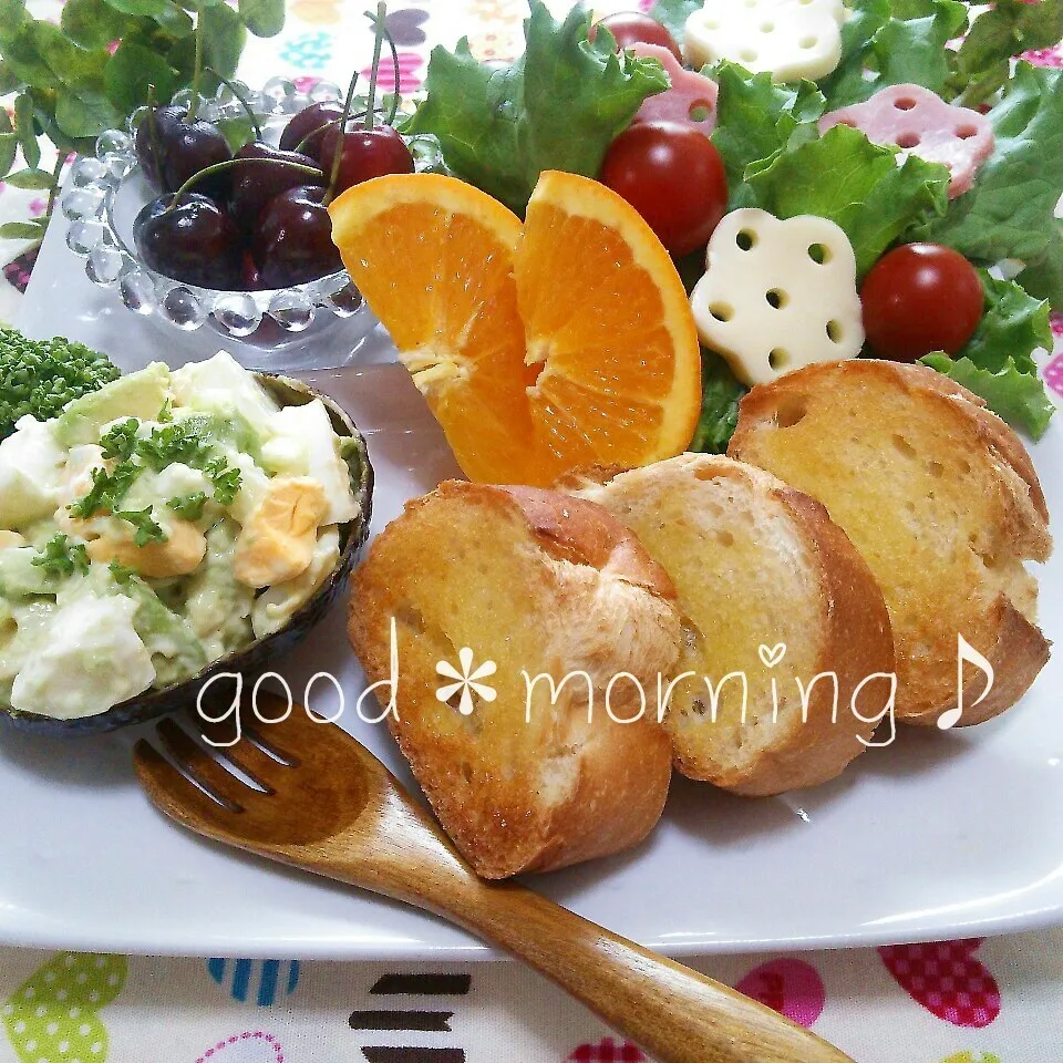 Snapdishの料理写真:good＊morningプレート♪|モゥモゥパラダイスさん