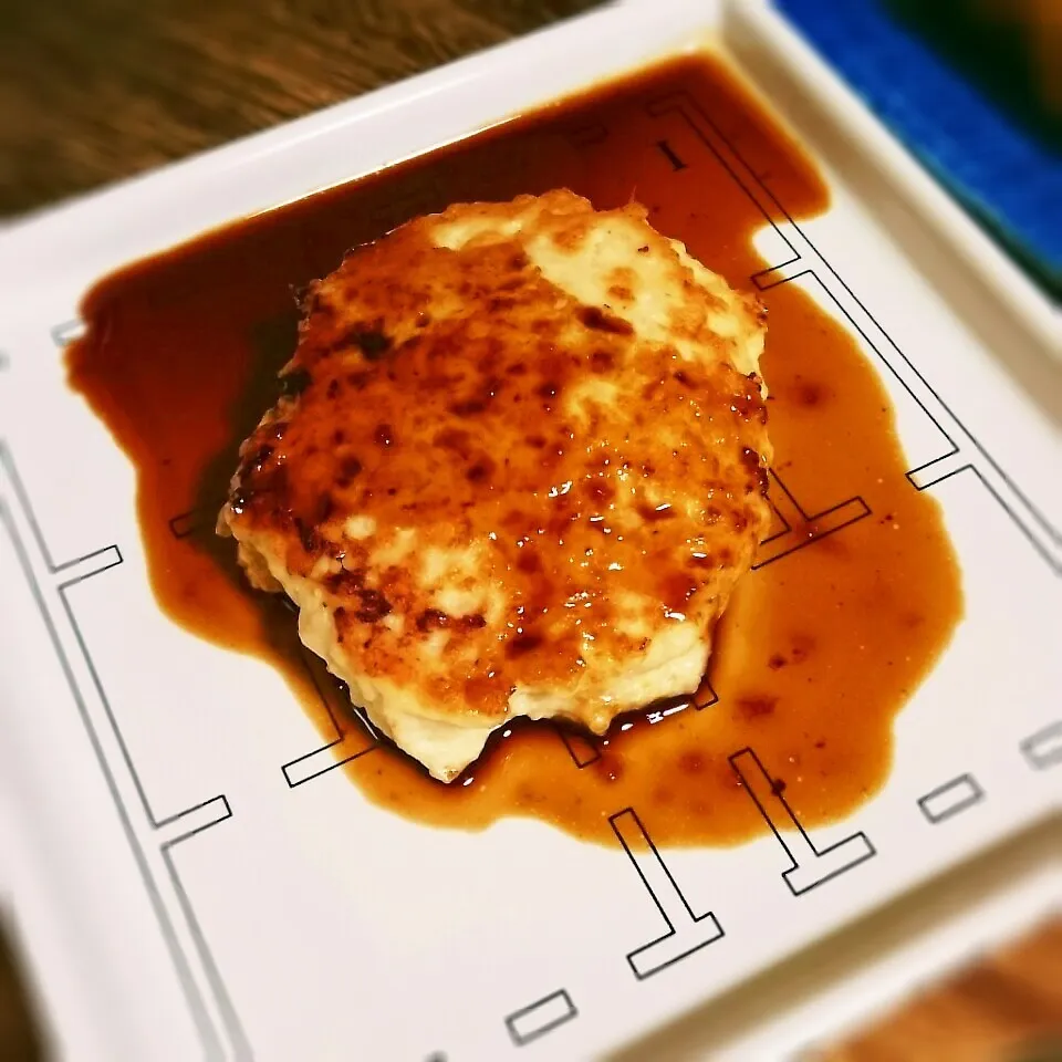 豆腐でふわふわ鶏むねバーグ|こはくさん