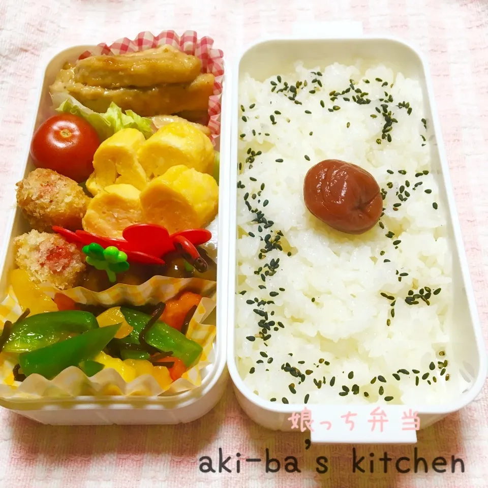 Snapdishの料理写真:娘っちお弁当(﹡ˆᴗˆ﹡)|アキーバさん