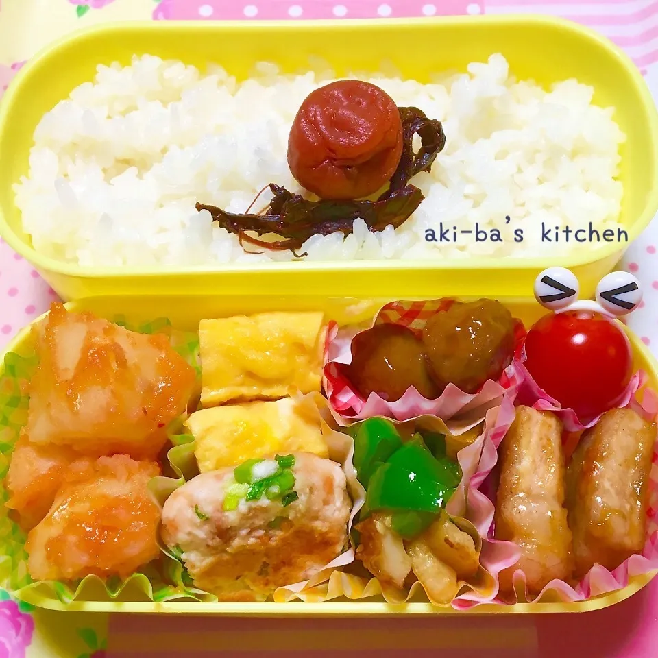 Snapdishの料理写真:我が家のお弁当꒰*´艸｀*꒱|アキーバさん