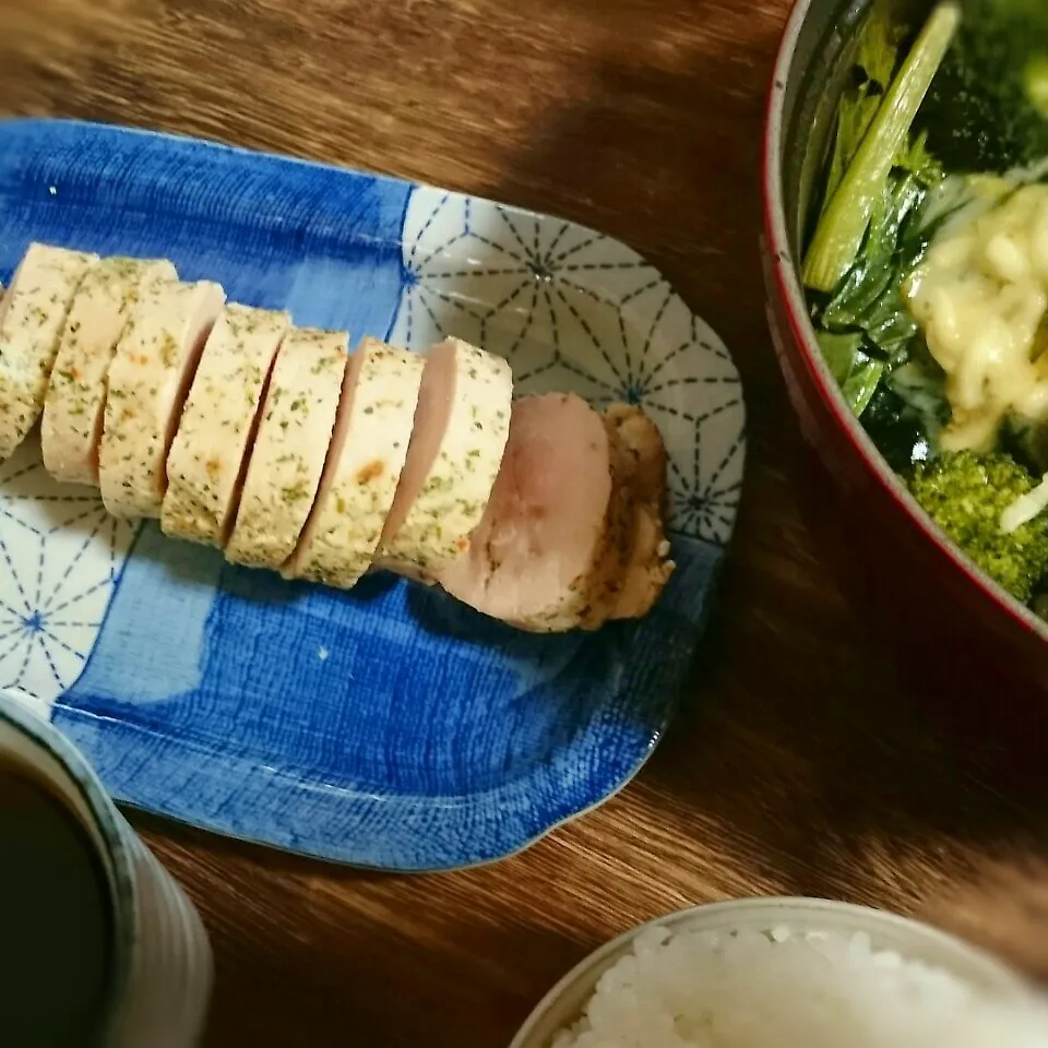 Snapdishの料理写真:まねっこ、しーちゃんのむね肉ロール|こはくさん