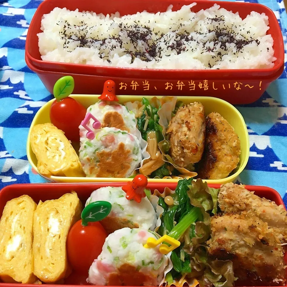 Snapdishの料理写真:我が家のお弁当(◍•ᴗ•◍)|アキーバさん