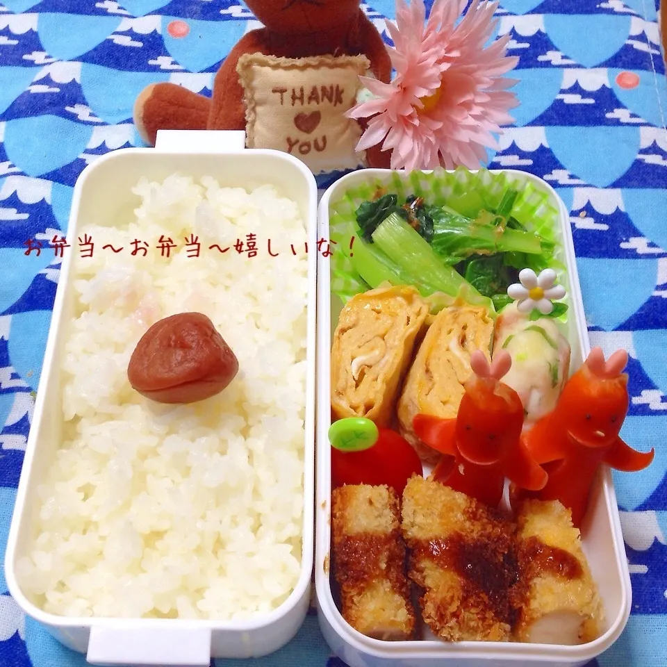 Snapdishの料理写真:我が家のお弁当(^ー^* )ﾌﾌ♪|アキーバさん