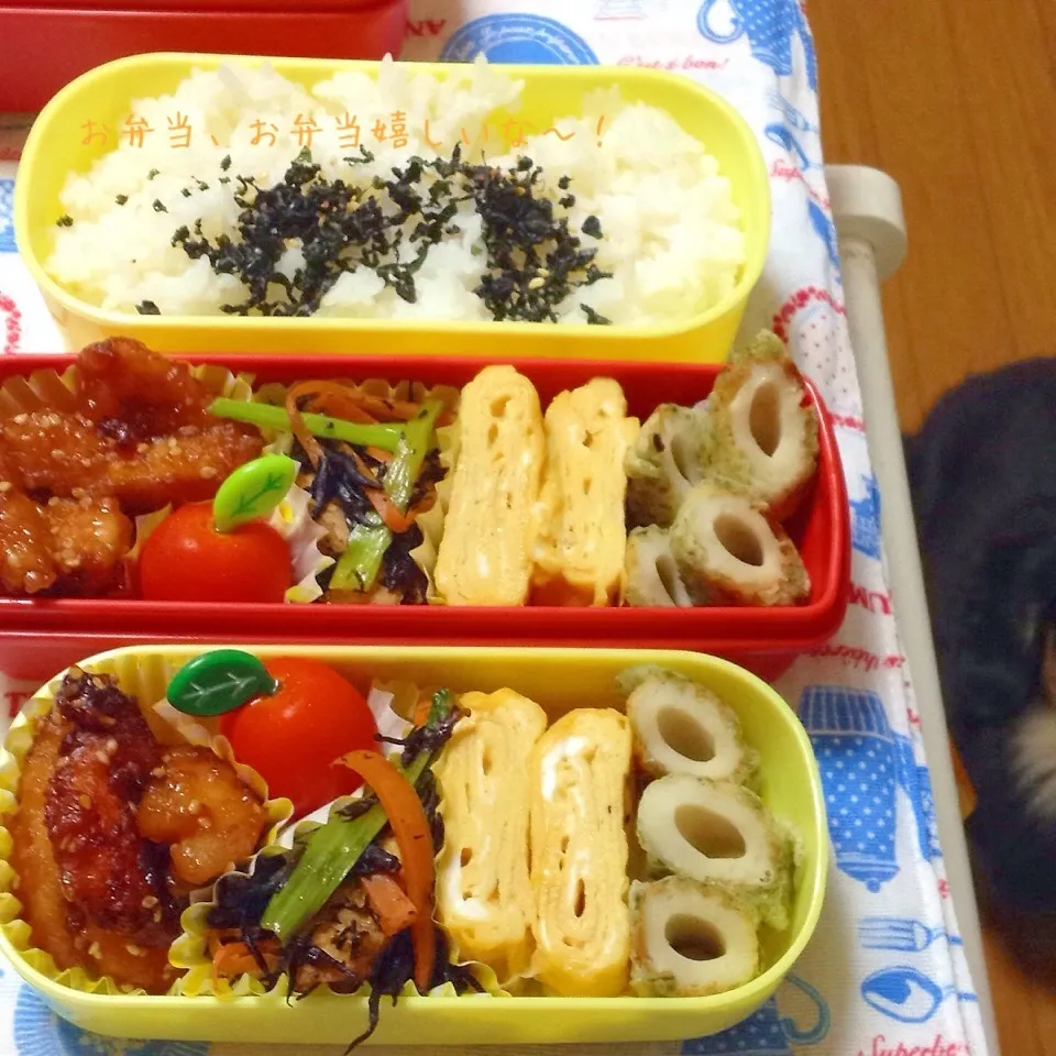 Snapdishの料理写真:我が家のお弁当(^ー^* )|アキーバさん