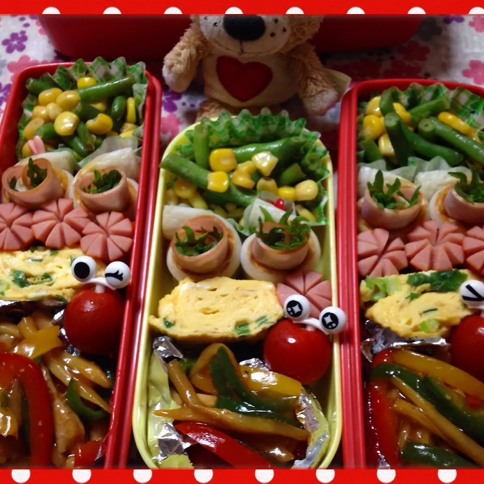 Snapdishの料理写真:我が家のお弁当(﹡ˆᴗˆ﹡)|アキーバさん