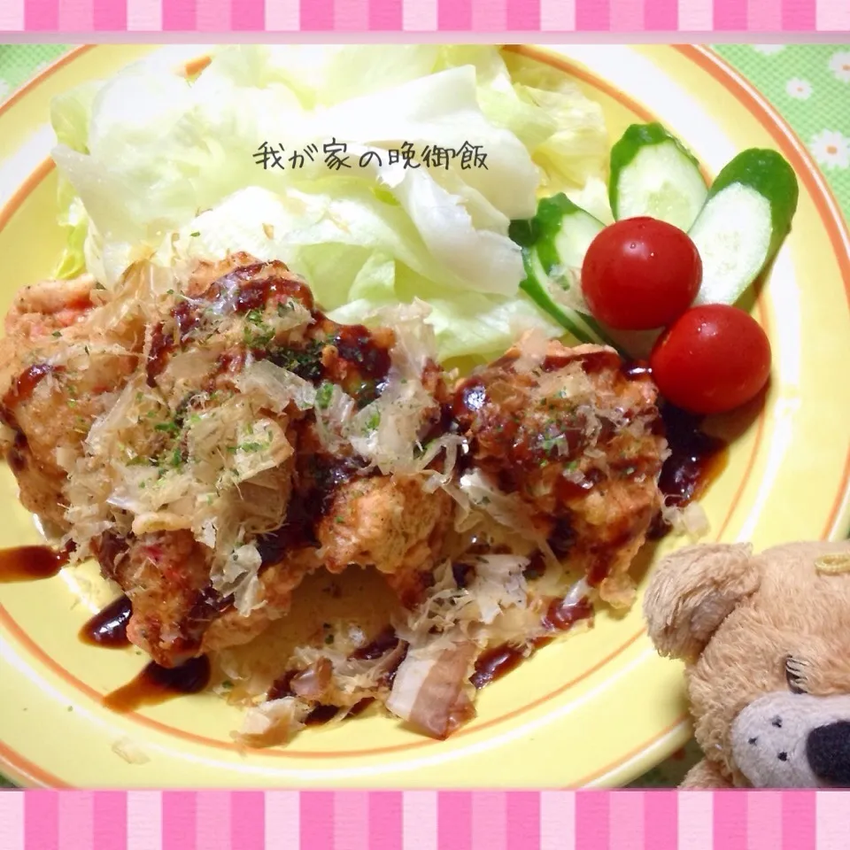 我が家の晩御飯◡̈♥︎Yuuさんの鶏胸肉のお好み天|アキーバさん