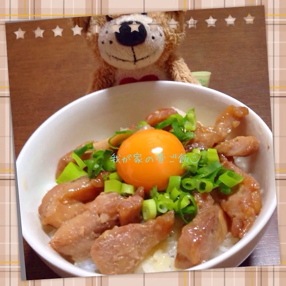 Snapdishの料理写真:子どもっちのランチ( Ü )照り玉丼|アキーバさん