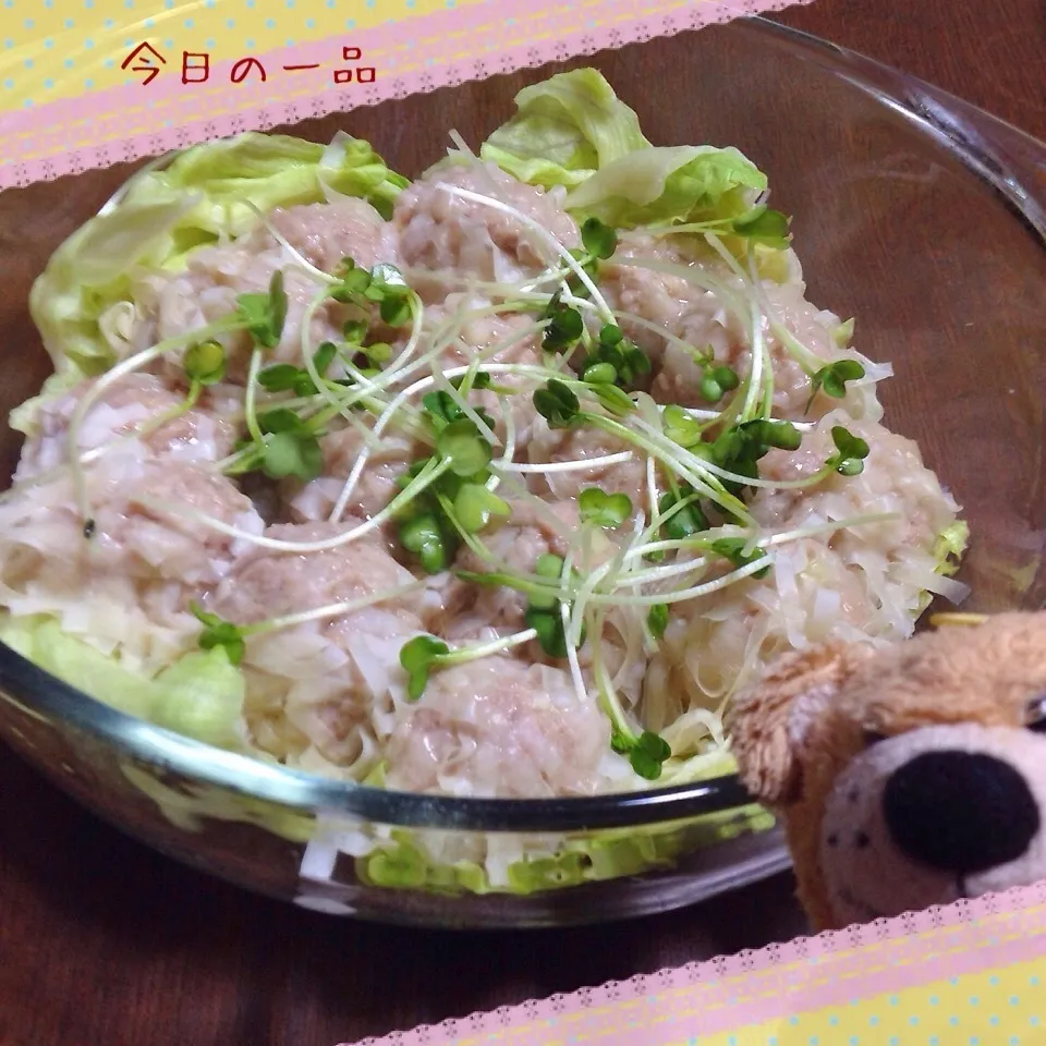 我が家の晩御飯◡̈♥︎mizukiさんのシュウマイ|アキーバさん