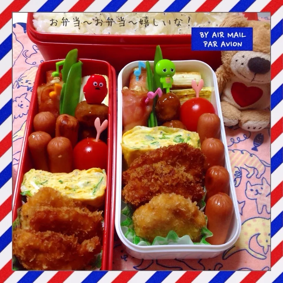 Snapdishの料理写真:我が家のお弁当◡̈♥︎|アキーバさん