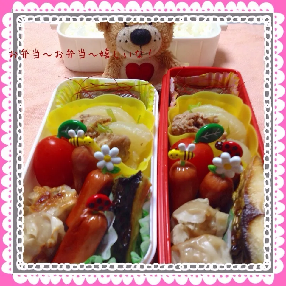 Snapdishの料理写真:我が家のお弁当◡̈♥︎|アキーバさん