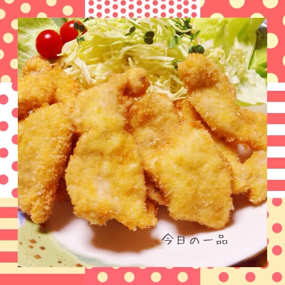 我が家の晩御飯◡̈♥︎チキンカツ|アキーバさん