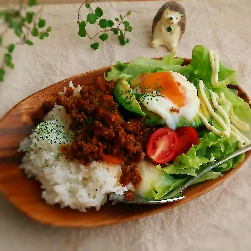 Mizukiさんのハンバーグライスdeカフェ風ランチプレート|sayakaさん