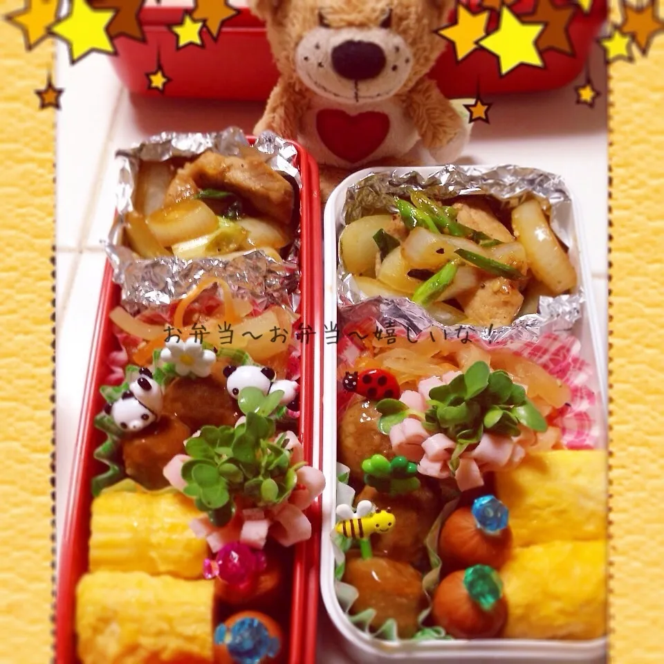 Snapdishの料理写真:我が家のお弁当◡̈♥︎|アキーバさん