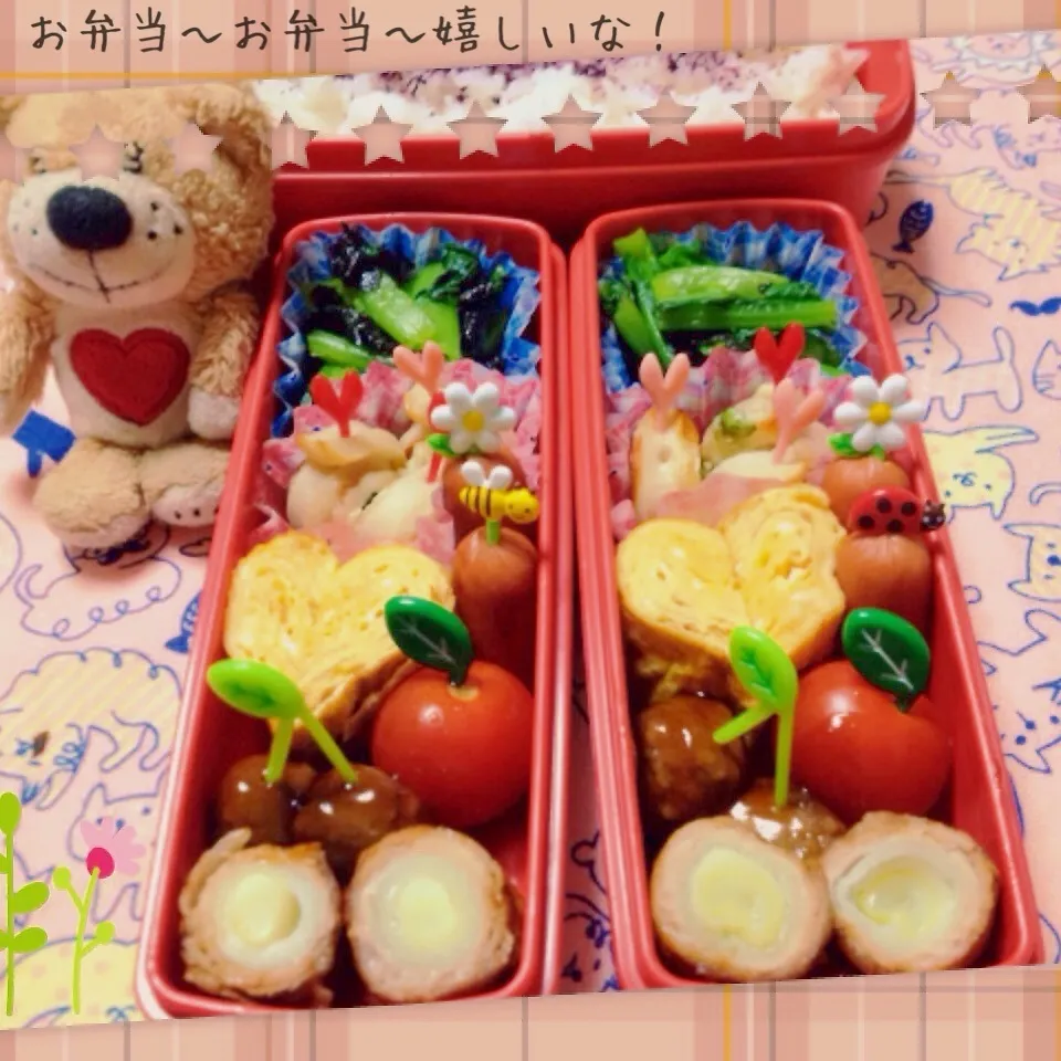 我が家のお弁当◡̈♥︎|アキーバさん