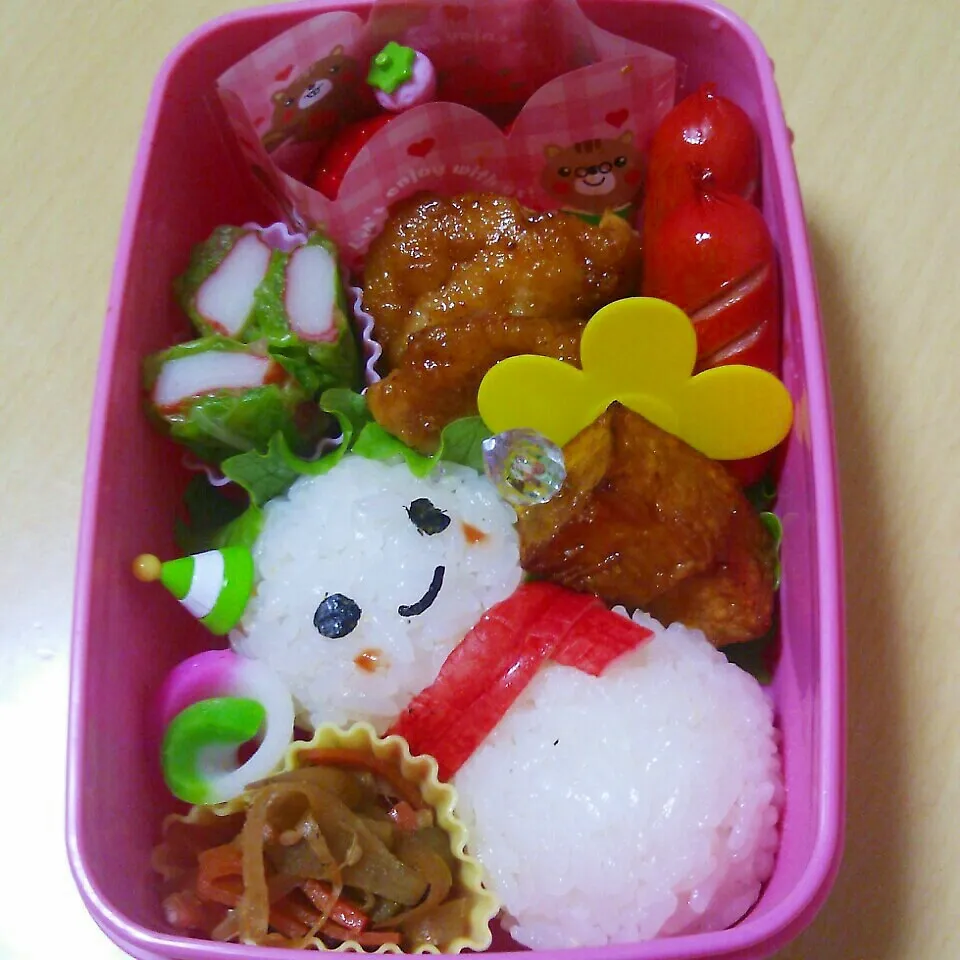 雪ダルマ弁当|かなさん