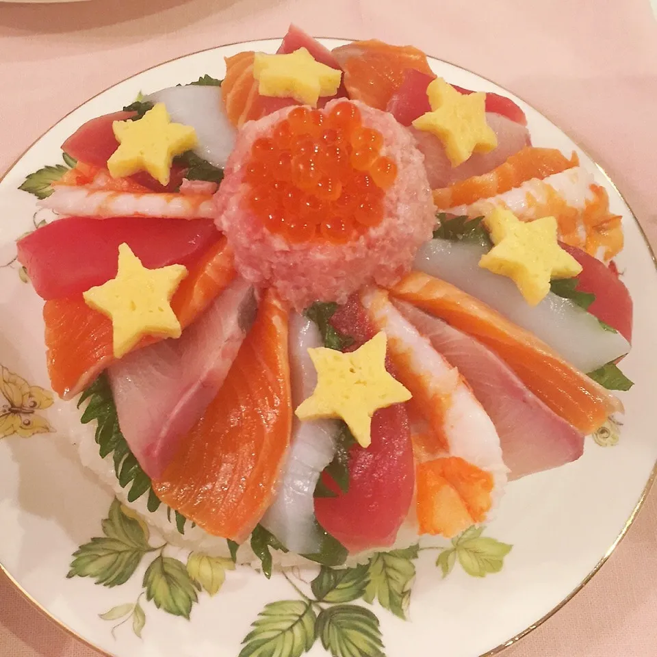 Snapdishの料理写真:ぉ寿司のケーキ|いちさん