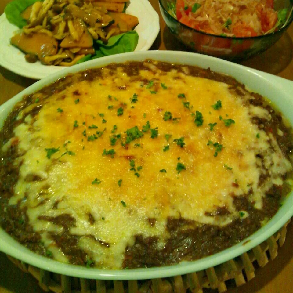 今日の夕飯♪豆腐のカレーグラタン|sayakaさん