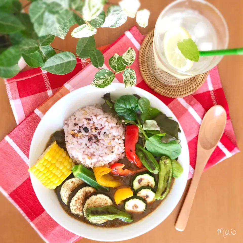 夏野菜カレーワンプレート|まおさん