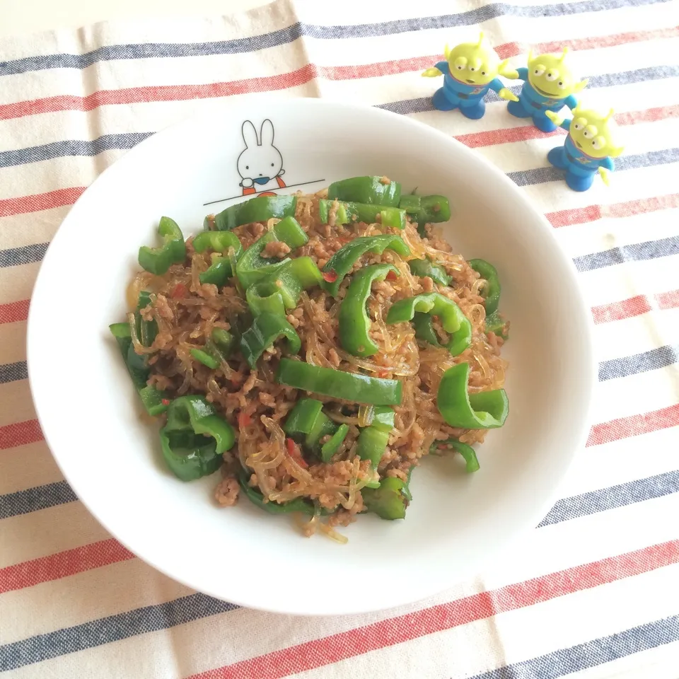 Snapdishの料理写真:ピーマン春雨|まおさん