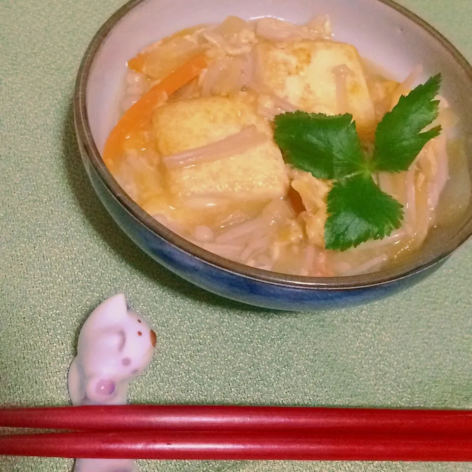 豆腐のたまごとじ|まおさん