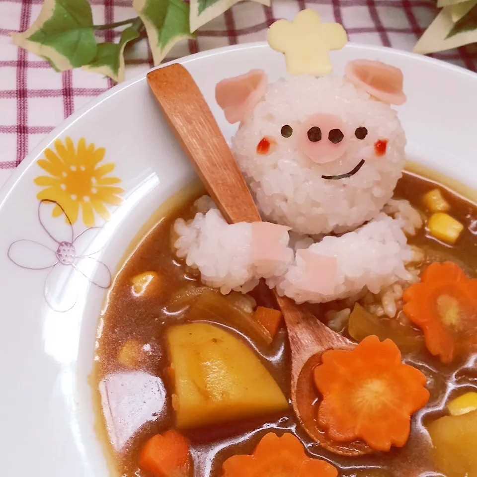 ブタちゃんコック カレー|まおさん