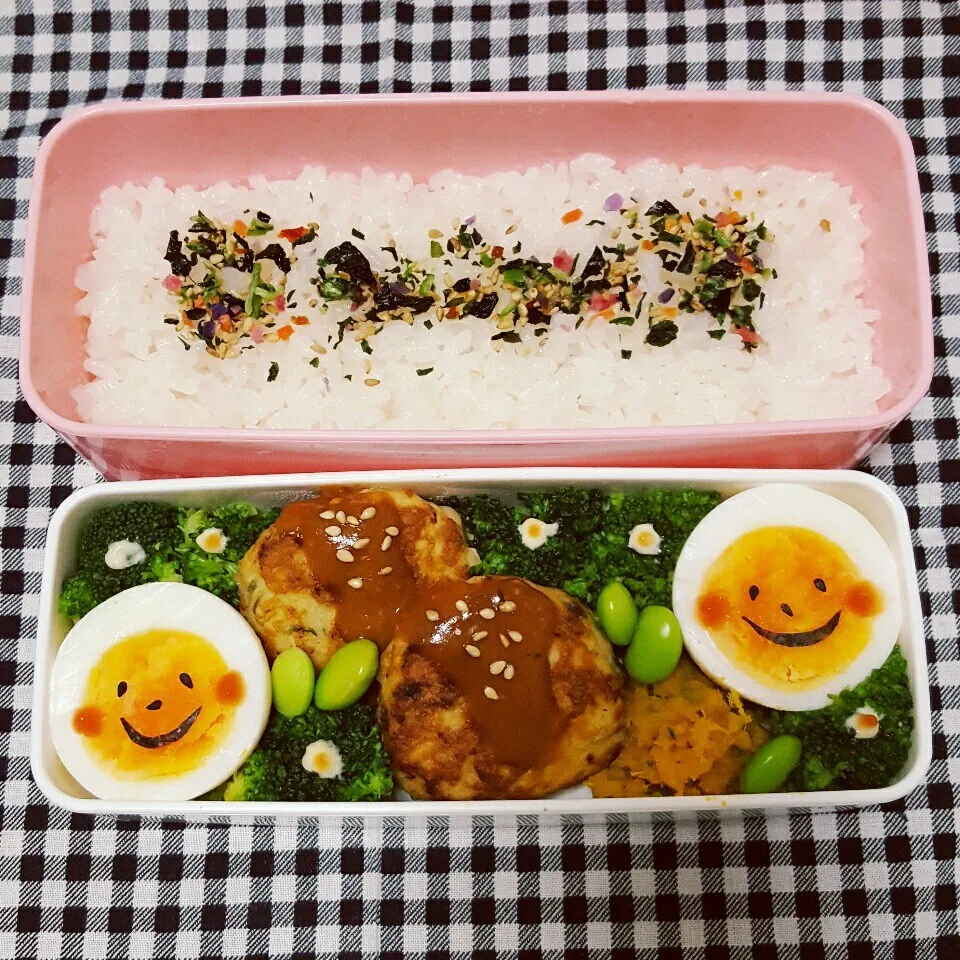 ニコちゃんハンバーグ弁当|ゆみころさん