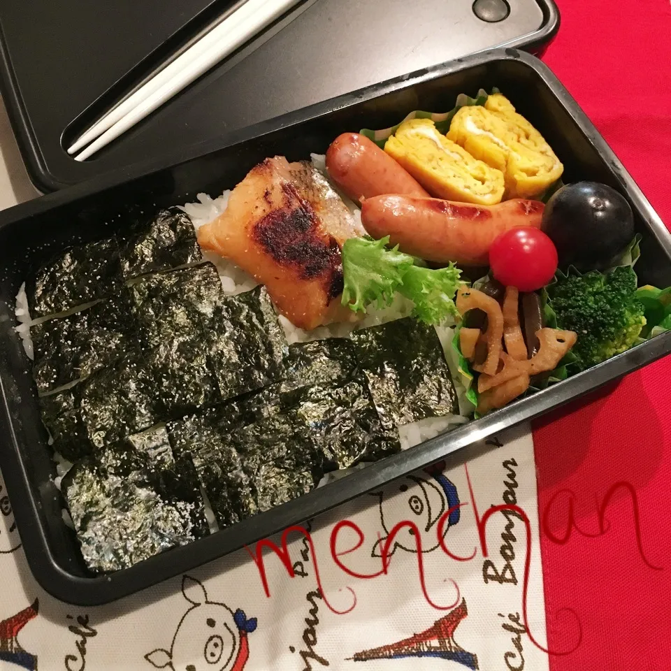 たまには魚のり弁当(*^^*)|めんちゃんさん