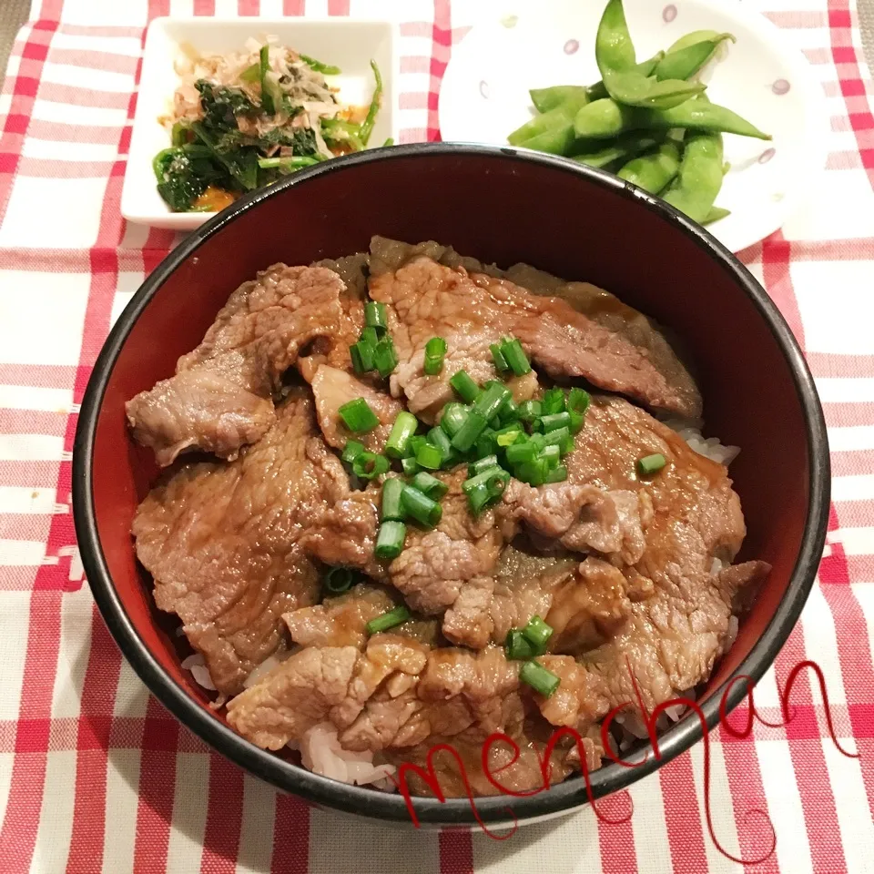 4日ぶりに再会〜焼肉丼♡|めんちゃんさん