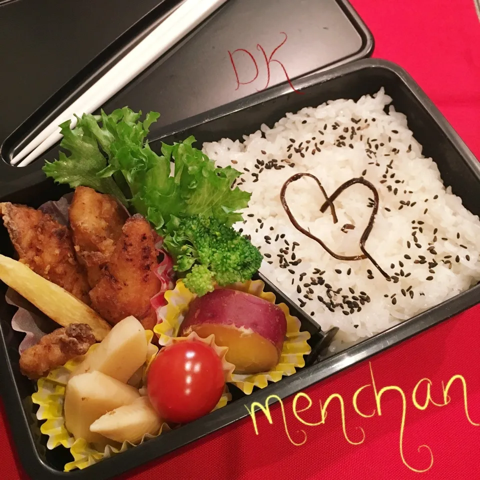 唐揚げ愛情弁当^_^;|めんちゃんさん