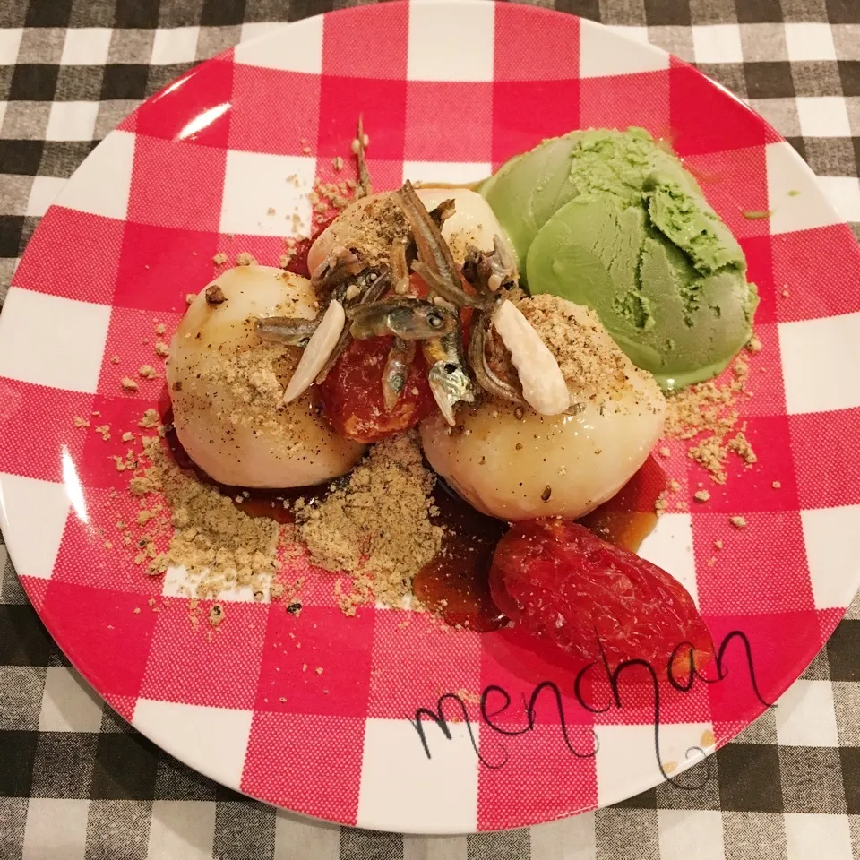 Snapdishの料理写真:【美活】お豆腐入り白玉にアーモンドフィッシュ♡|めんちゃんさん