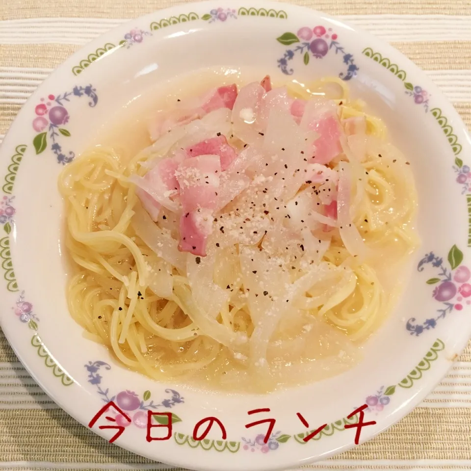 新玉葱でスープパスタ♡|めんちゃんさん