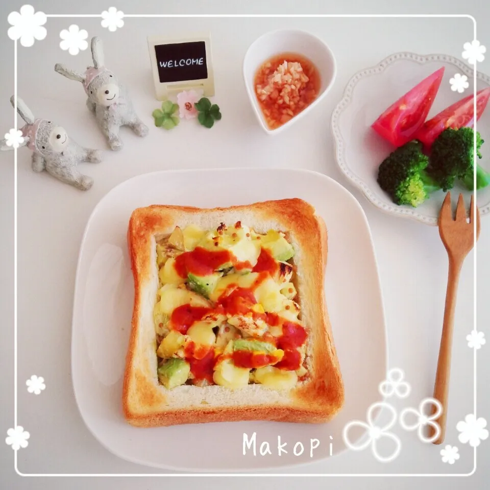 サイコロポテトのアレンジで♡のんびりブランチ♬|まこぴ～♪さん