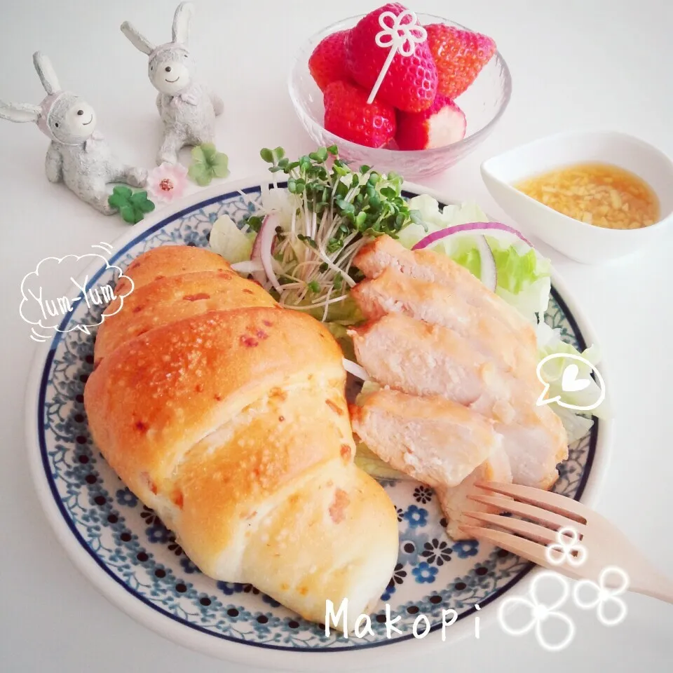 朝ごはん〜(,,>᎑<,,)♡!!|まこぴ～♪さん