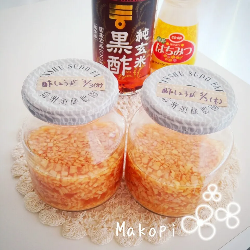 ゆぅゆさんの✧酢生姜✧(,,>᎑<,,)♬|まこぴ～♪さん