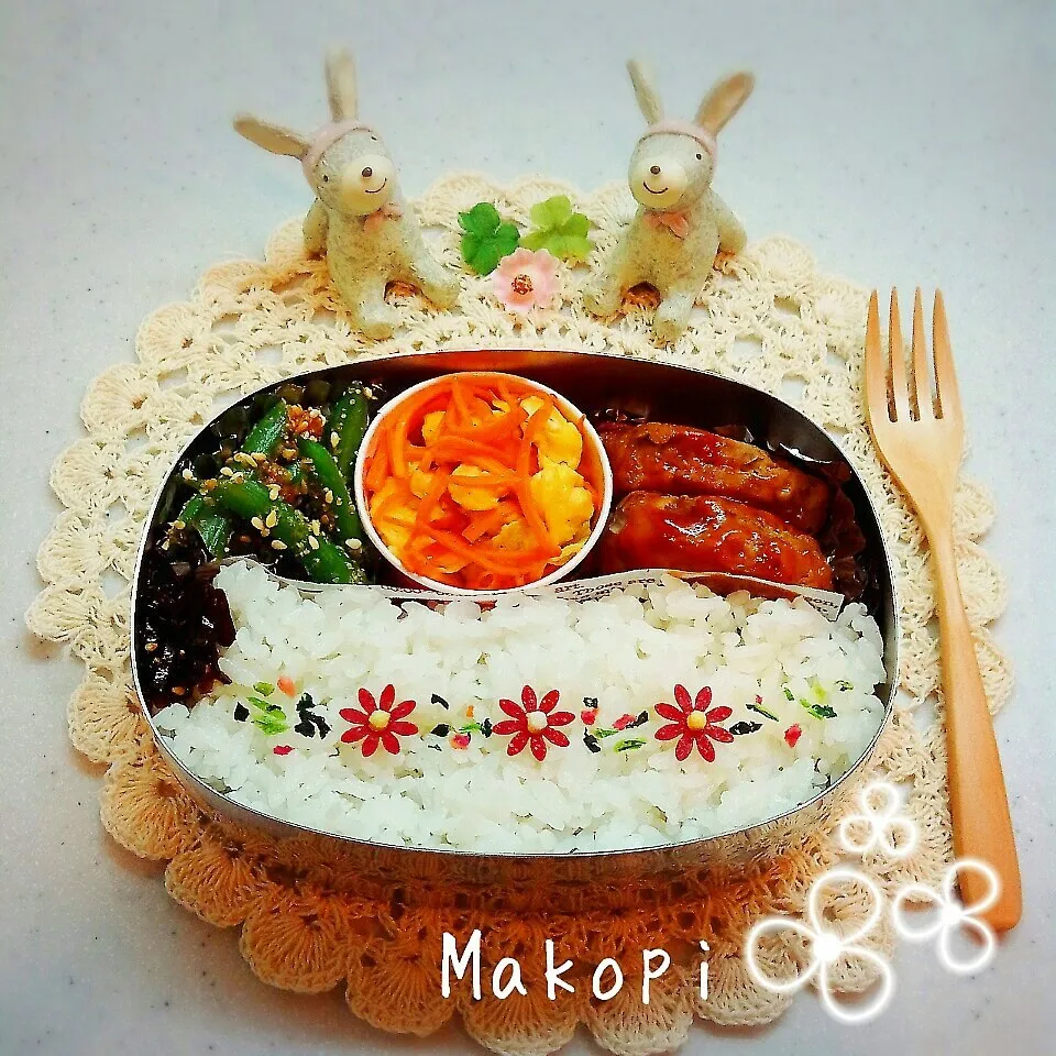 akonekoさんのまねっ子❀お花弁当❀|まこぴ～♪さん