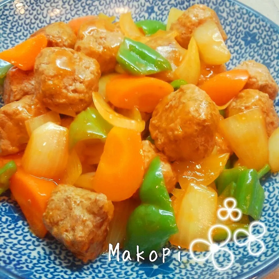 ミートボール酢豚〜(♡ˊ艸ˋ)♪|まこぴ～♪さん