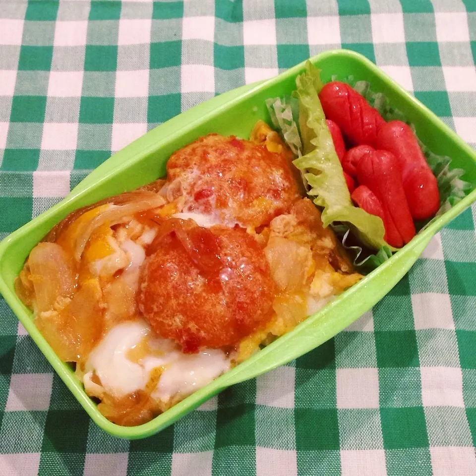 出た〜！ガッツリかつ煮弁当( ´艸｀)|めんちゃんさん