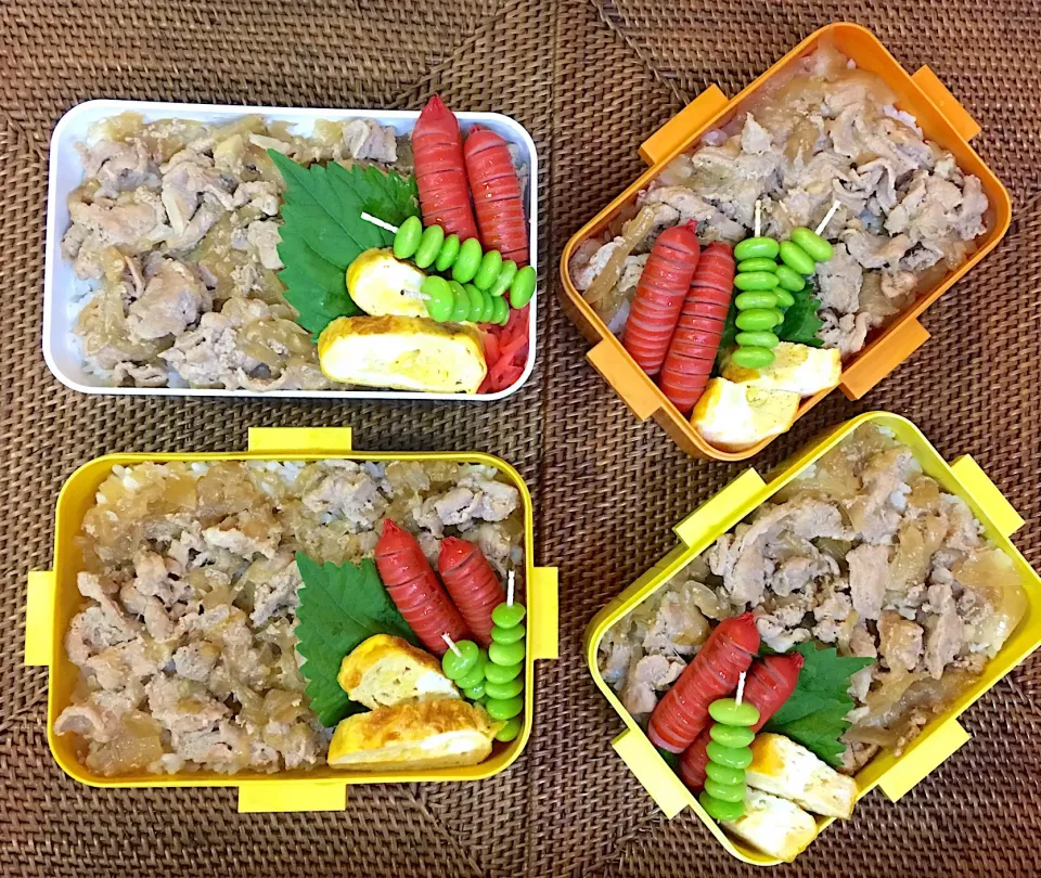 #中高生弁当  #父ちゃん弁当 #豚丼🐽|よちこさん