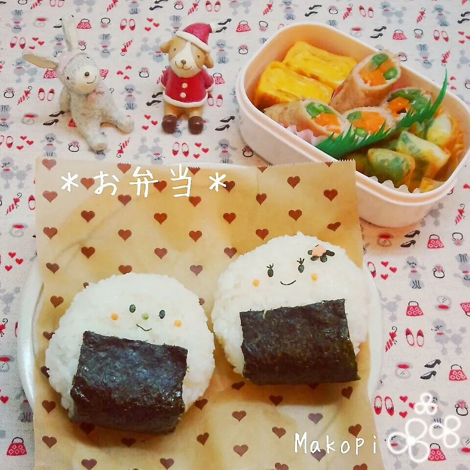 おにぎり弁当(*´˘`*)♡|まこぴ～♪さん