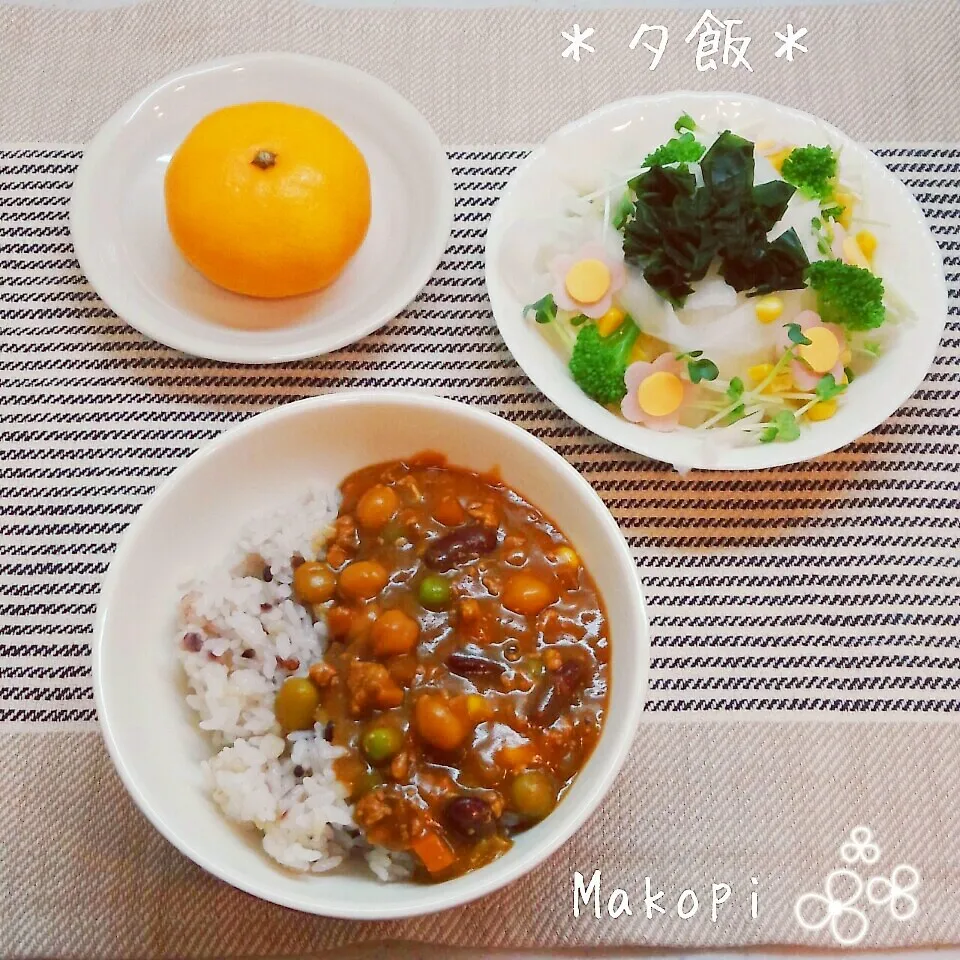 夕飯(*´˘`*)♡|まこぴ～♪さん