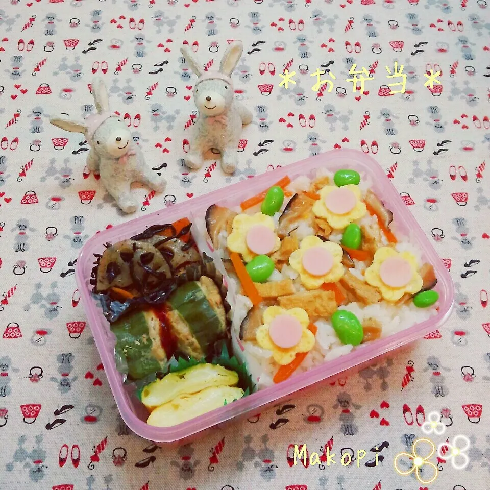 Snapdishの料理写真:お弁当(*´˘`*)♡|まこぴ～♪さん