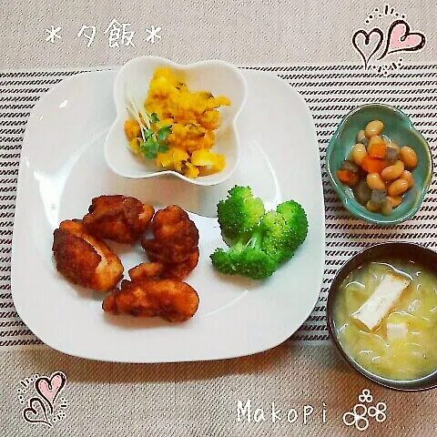 夕飯(*´˘`*)♡|まこぴ～♪さん
