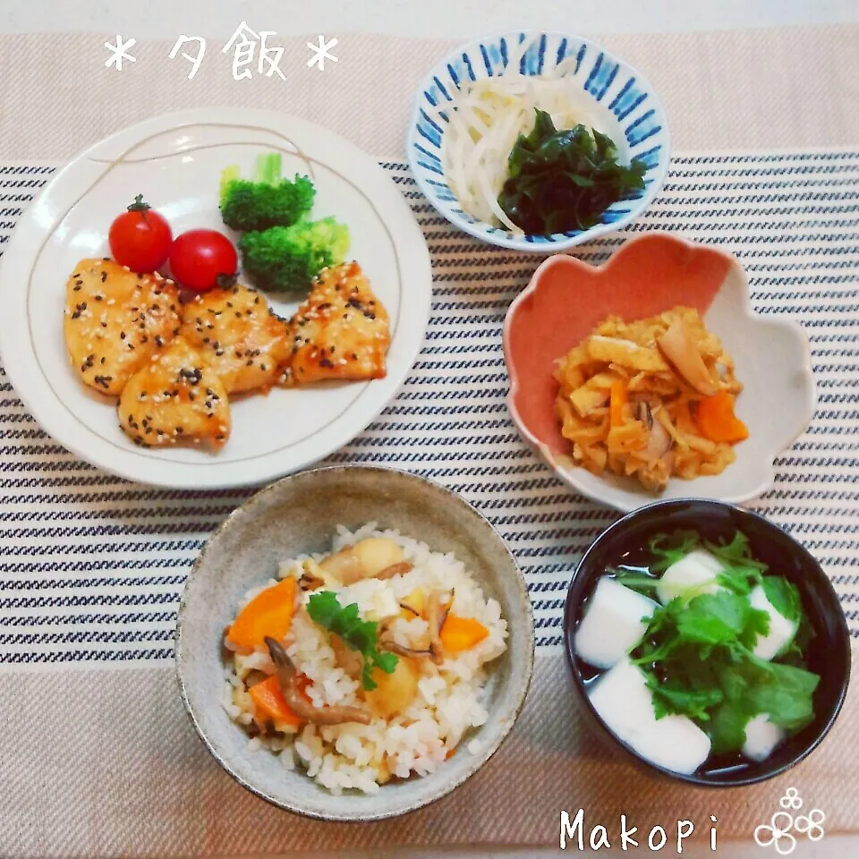 夕飯(*´˘`*)♡|まこぴ～♪さん