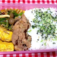 豚の生姜焼き弁当🍱|めぐみさん